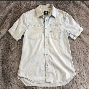 G Star short sleeve Denim shirt